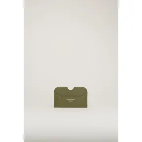 阿克尼/Acne 女士 卡包 深绿色/黑色 CG0107-BWT