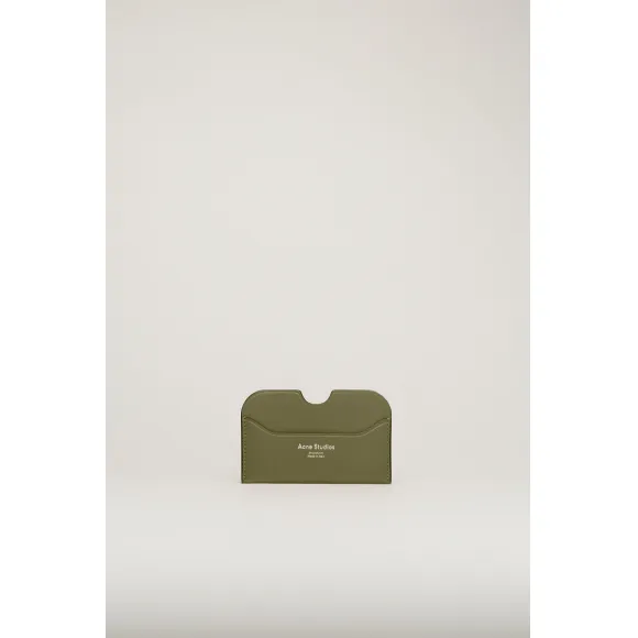 阿克尼/Acne 女士 卡包 深绿色/黑色 CG0107-BWT