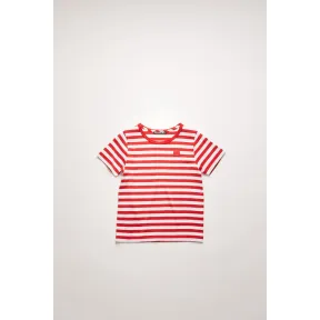阿克尼/Acne 女士 Mini 条纹T恤 樱桃红 DL0015-AQJ