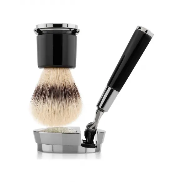 帕尔玛之水/Acqua di Parma BARBIERE Black razor and brush ADP52024-ONESIZE