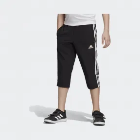 阿迪达斯/Adidas 运动表现 黑/白 男童 YB TR W 3S 3/4P 3/4中裤 DV1418