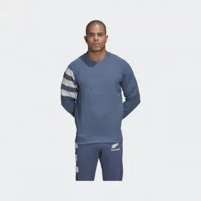 阿迪达斯/Adidas 运动表现 侦探墨水蓝/淡灰 男士 AB CREW NECK 橄榄球运动针织衫 EH5574