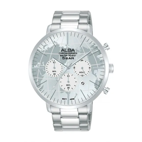 雅柏/Alba 44MM 不锈钢表壳 男表 AT3G75X1