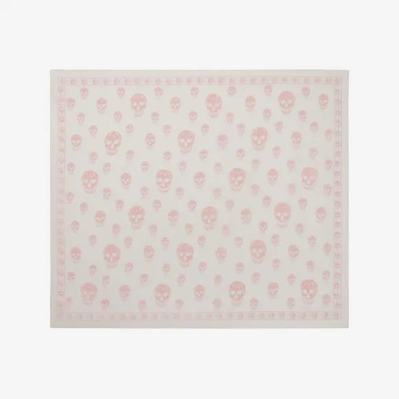 亚历山大麦昆/Alexander McQueen 经典真丝雪纺骷髅围巾 女士 46458748io 1106403Q0129289