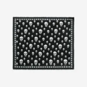 亚历山大麦昆/Alexander McQueen 经典 SKULL 羊绒围巾 男士 46547493tc 1106404201Q1078