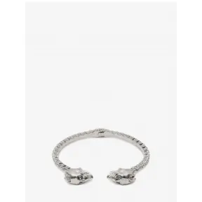 亚历山大麦昆/Alexander McQueen Jewelled 双骷髅手镯 女士 50157611qq 358799J160N1096