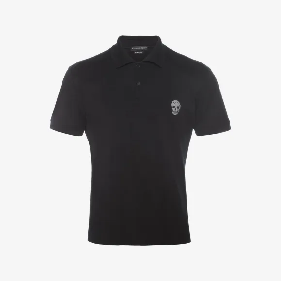 亚历山大麦昆/Alexander McQueen 骷髅徽标 Polo 衫 男士 37869732wl 427724QHX301000