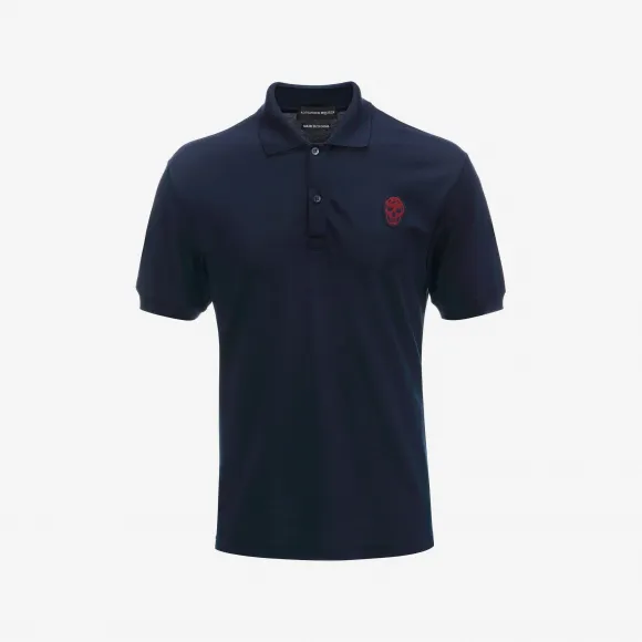 亚历山大麦昆/Alexander McQueen 骷髅徽标 Polo 衫 男士 37869733cq 427724QHX304100