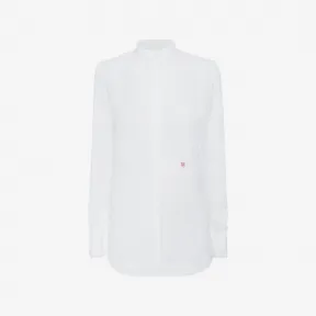 亚历山大麦昆/Alexander McQueen 棉质府绸中式领衬衫 女士 38551020ea 434572QHA039000