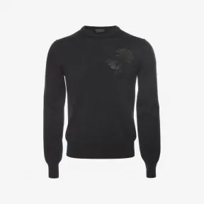 亚历山大麦昆/Alexander McQueen 玫瑰刺绣套衫 男士 39646355uo 433444Q1VXT1000