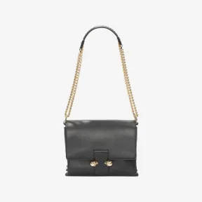 亚历山大麦昆/Alexander McQueen 牛皮 Twin Skull 链式 Satchel 手袋 女士 45305380uo 439450DNV0G1000