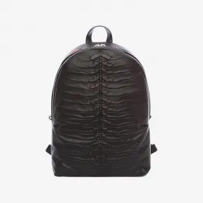 亚历山大麦昆/Alexander McQueen 黑色 Rib Cage 双肩包 男士 45324838kh 453662CVF1N1000