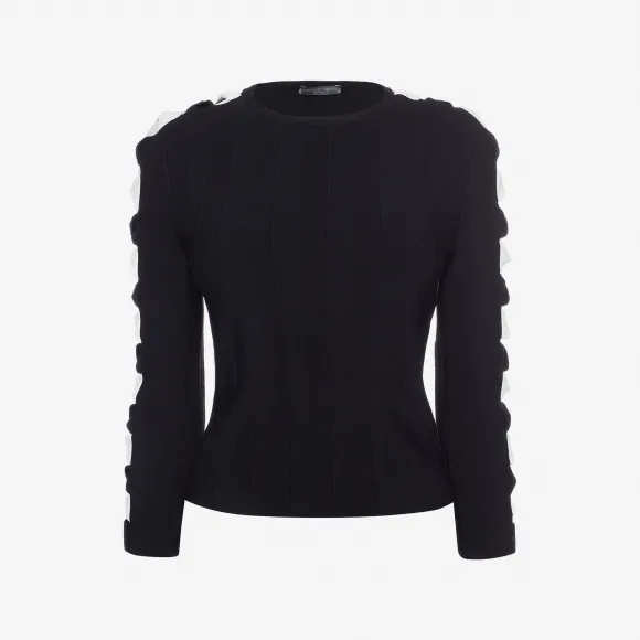 亚历山大麦昆/Alexander McQueen 挖剪细节上衣 女士 34688367ek 461064Q1ROH1020