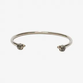 亚历山大麦昆/Alexander McQueen Thin Twin Skull 珠饰手镯 女士 50185423ps 462393J160K7285