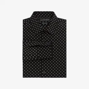 亚历山大麦昆/Alexander McQueen 迷你骷髅图案真丝绉纱衬衫 男士 38635982xn 463869QJQ011080