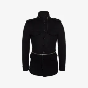 亚历山大麦昆/Alexander McQueen 羊毛羊绒军装夹克 男士 41704949xk 464531QJV041000