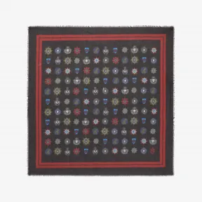 亚历山大麦昆/Alexander McQueen Military 骷髅披巾 男士 46454534mf 4294724881Q1074