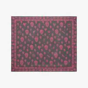 亚历山大麦昆/Alexander McQueen 超现实图案印花 Skull 围巾 女士 46469016sw 4440203010Q1072