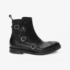 亚历山大麦昆/Alexander McQueen 搭扣搭扣孟克靴 男士 11221629gl 476211WHQP11000