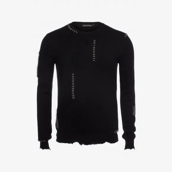 亚历山大麦昆/Alexander McQueen Punk 圆领衫 男士 39738752ix 477000Q1WEQ1000