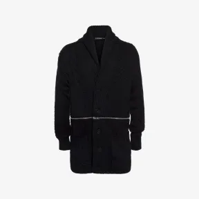 亚历山大麦昆/Alexander McQueen Punk 拼饰针织开襟衫 男士 39738756km 477008Q1ROU1000