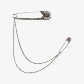 亚历山大麦昆/Alexander McQueen 阔型安全别针胸针 男士 50191454nt 477352I11WY5031