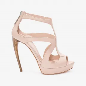 亚历山大麦昆/Alexander McQueen 动物角鞋跟凉鞋 女士 11245460os 482190WHMU05730