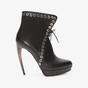 亚历山大麦昆/Alexander McQueen 动物角鞋跟短靴 女士 11245475il 485829WHPN01000