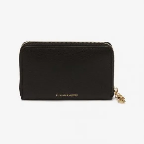 亚历山大麦昆/Alexander McQueen 中号环绕式拉链长款钱夹 女士 22002752fv 501021BPT0G1000