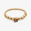 亚历山大麦昆/Alexander McQueen Skull 多个珠饰手环 男士 554504J160G0448