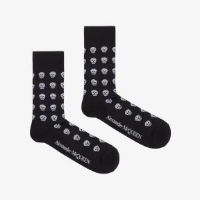 亚历山大麦昆/Alexander McQueen 黑色 男士 短袜 5577134B57Q1078 