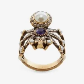 亚历山大麦昆/Alexander McQueen 古董金 女士 戒指 569675J160T8699 