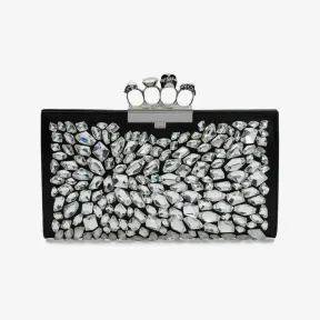 亚历山大麦昆/Alexander McQueen 女士黑色珠宝扁平手拿包 570582DYTBH1000 812853039