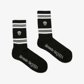亚历山大麦昆/Alexander McQueen 黑色 男士 袜子 5734584C05Q1078 