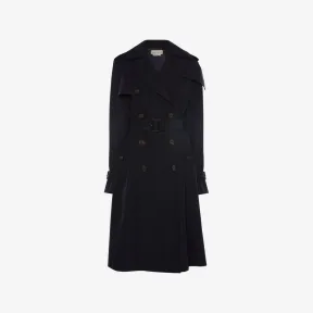 亚历山大麦昆/Alexander McQueen 黑色 女士 风衣 583856QFAAH4100 