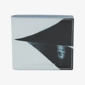 亚历山大麦昆/Alexander McQueen 男士黑色/白色 Brushstroke 双折钱包 6021371AAM11095 812864751