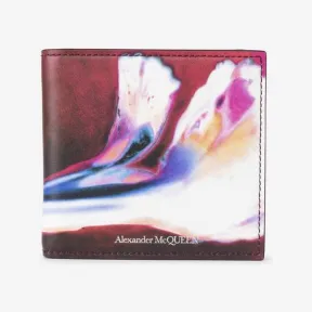 亚历山大麦昆/Alexander McQueen 男士多色 Solarised Flower 双折钱包 6021371AAOU8490 813032536