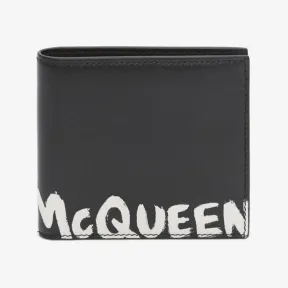 亚历山大麦昆/Alexander McQueen 黑，白 男士 钱包 6021371NT6B1070 809379511