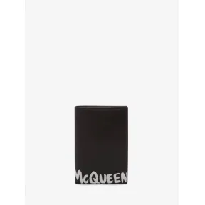 亚历山大麦昆/Alexander McQueen 黑，白 男士 钱包 6021421NT6B1070 809671556