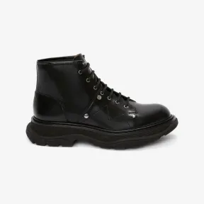 亚历山大麦昆/Alexander McQueen 黑色 男士 系带靴 604253WHZ801000 