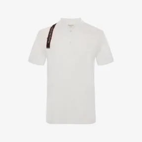 亚历山大麦昆/Alexander McQueen 男士白色 Harness Polo 衫 625245QSX339000 