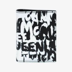 亚历山大麦昆/Alexander McQueen 黑，白 男士 钱包 6255231AAHU1081 810683509