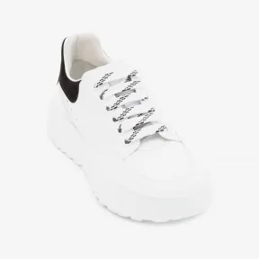 亚历山大麦昆/Alexander McQueen 女士球鞋白色/黑色 633915WHZ969061