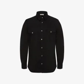 亚历山大麦昆/Alexander McQueen 黑色 男士 衬衫 644906QQY401000 