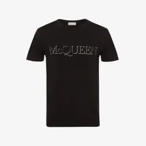 亚历山大麦昆/Alexander McQueen 黑色混合 男士 T恤 649876QRZ560901 