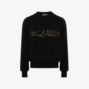 亚历山大麦昆/Alexander McQueen McQueen刺绣圆领套衫 男士 651184Q1XAY1011