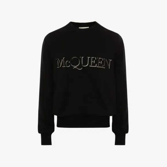 亚历山大麦昆/Alexander McQueen McQueen刺绣圆领套衫 男士 651184Q1XAY1011
