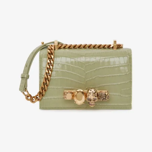 亚历山大麦昆/Alexander McQueen Mini Jewelled Satchel手袋 女士 6531341HB003847