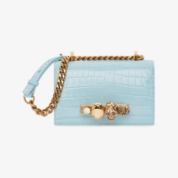 亚历山大麦昆/Alexander McQueen 淡蓝 女士 斜挎包 6531341HB004506 810773193