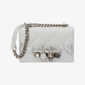 亚历山大麦昆/Alexander McQueen 白色/银色 女士 手拿包 653134DYT149080 810052460